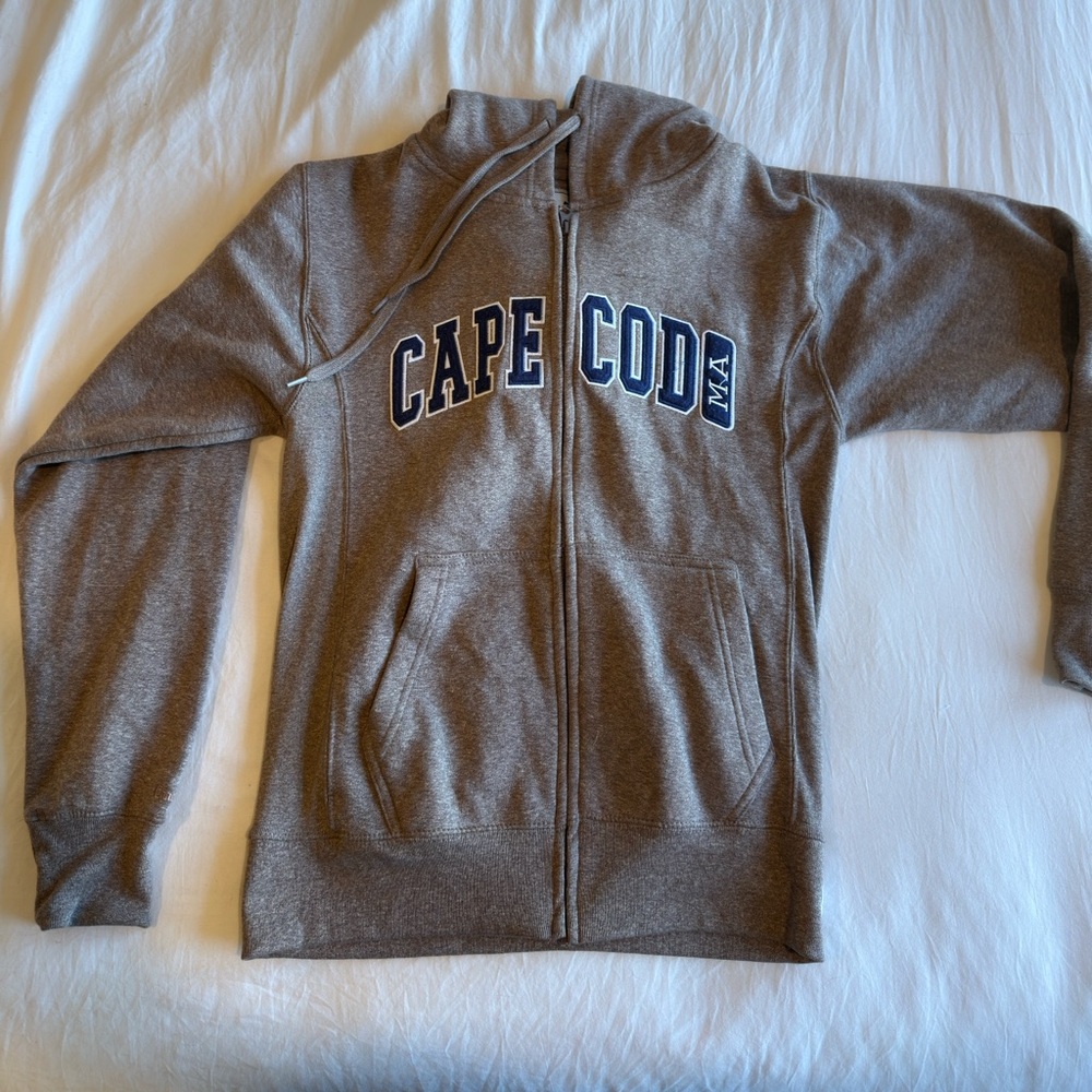 Coastal Cape Cod Zip-Up Hoodie